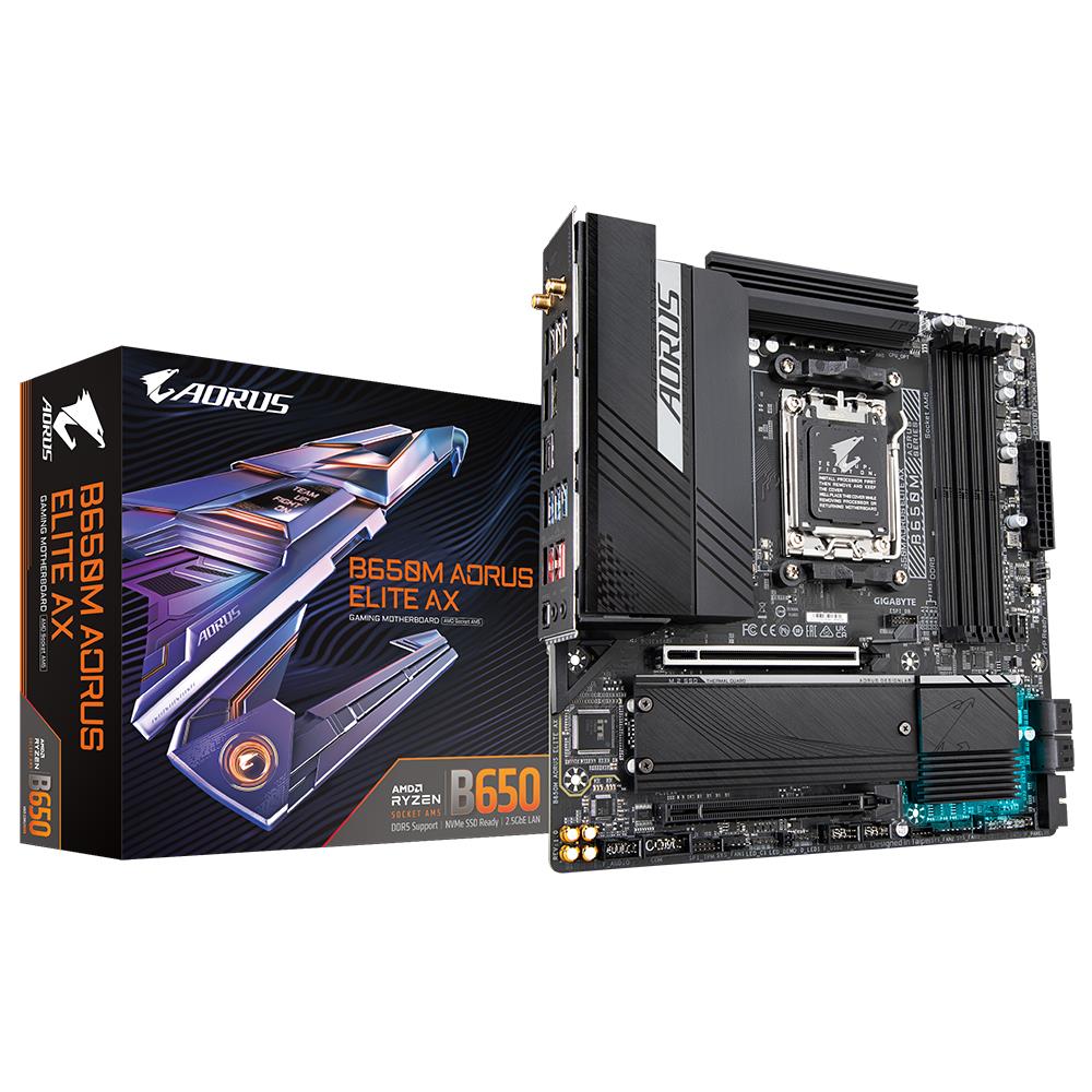ce31ab86-018b-4c6a-a916-aeca3604defb GIGABYTE B650 SAM5 Micro-ATX motininė plokštė su DDR5 ir 4 atminties lizdais