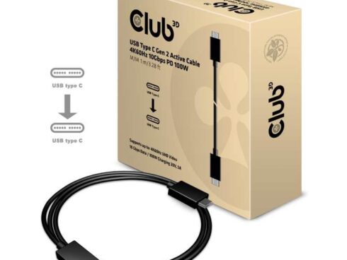 CABLE USB-C TO USB-C 1M/M/M CAC-1522 CLUB3D
