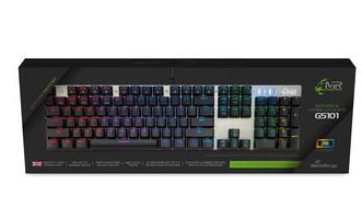 cf506210-f30b-4468-b467-98cae69dfd54 KEYBOARD GS101 BLACK/SILVER/MRGS101-UK MEDIARANGE