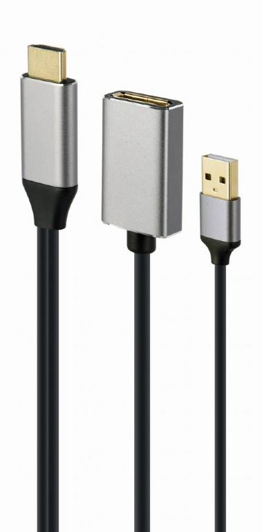 cf51d9ba-d554-4ae5-b908-f9bb37f8b8f5 I/O ADAPTER HDMI TO DP/BLACK A-HDMIM-DPF-02 GEMBIRD