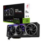 Graphics Card ASUS NVIDIA GeForce RTX 5080 16 GB GDDR7 256 bit PCIE 5.0 16x Triple slot Fansink 2xHDMI 3xDisplayPort ASTRAL-RTX5080-O16G-GAM