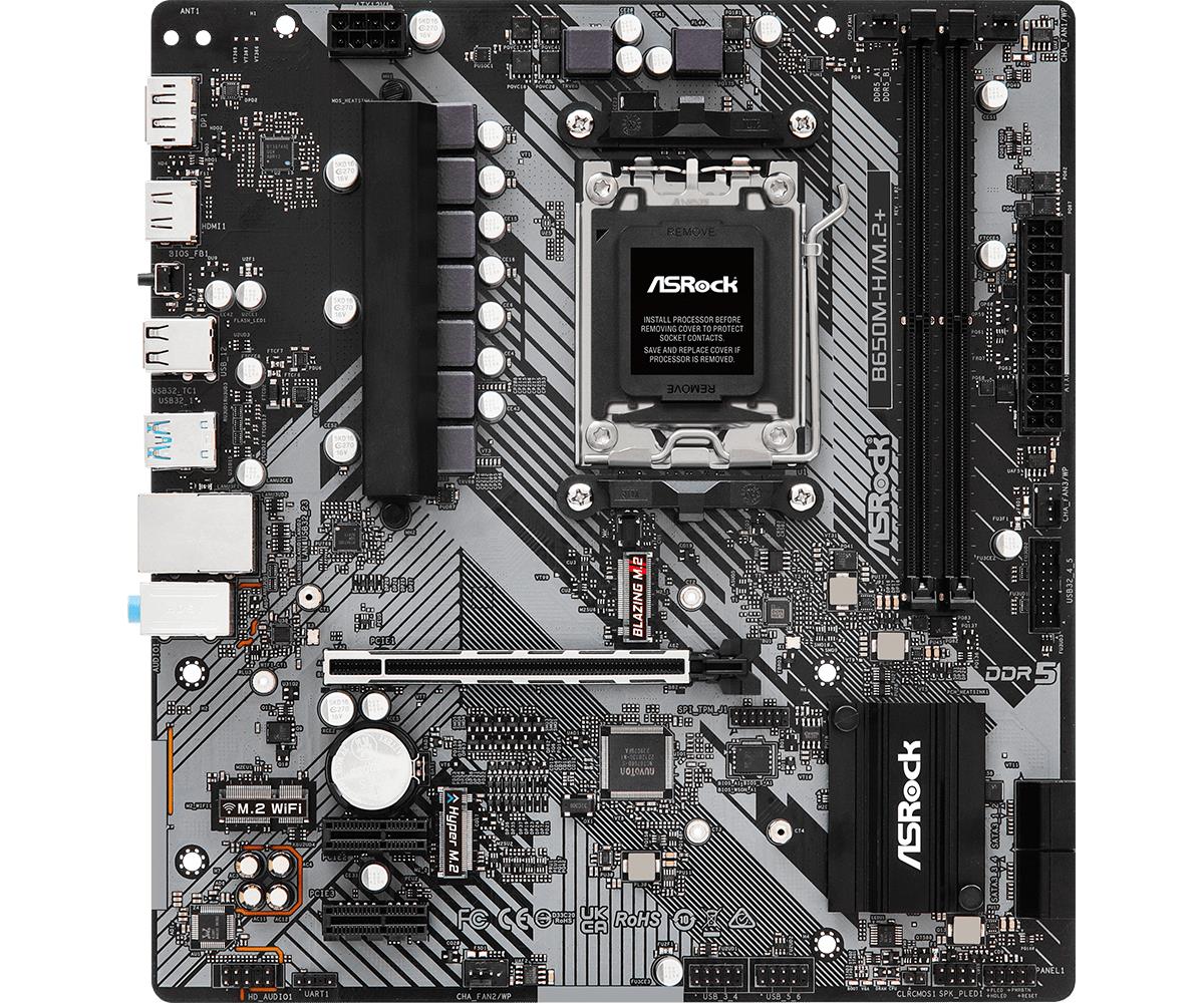 d03cd74e-e637-4ab5-8760-499239056883 ASROCK B650M-H/M.2+ Micro-ATX motininė plokštė su DDR5 atmintimi
