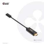 Adapterio HDMI į USB-C Club 3D CAC-1333 pakuotė su informacija