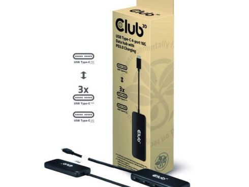 I/O HUB USB-C 4PORT/CSV-1548 CLUB3D
