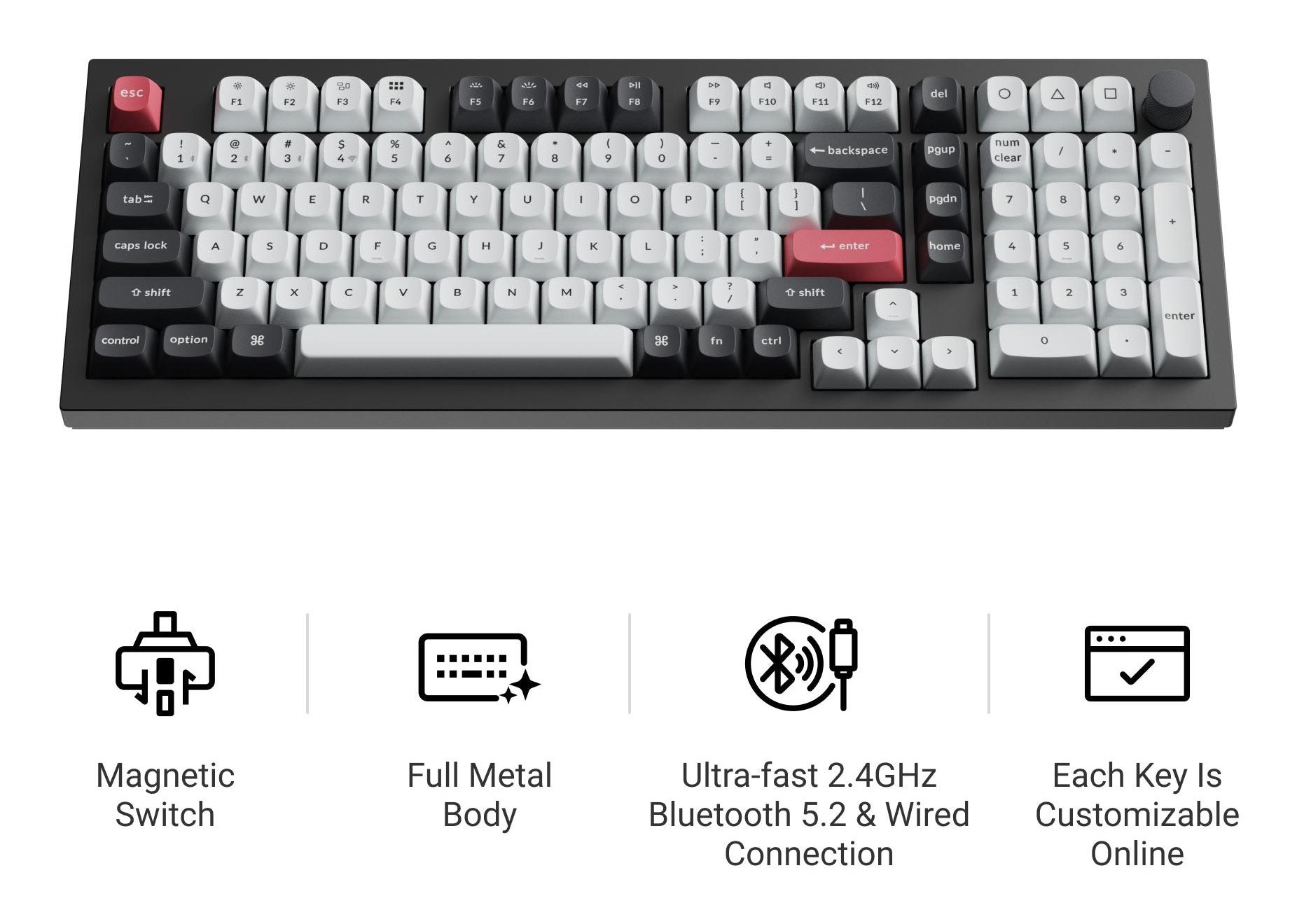 d40be3f1-8342-4cfd-8900-a14183996248 KEYBOARD WRL Q5 HE RGB/SHELL WHITE Q5H-P1 KEYCHRON