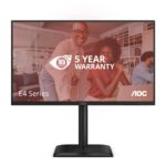 LCD Monitor AOC 60.5 cm (23.8") 1920 x 1080 pixels Full HD Native aspect ratio 16:9 LED Flat 24E4U