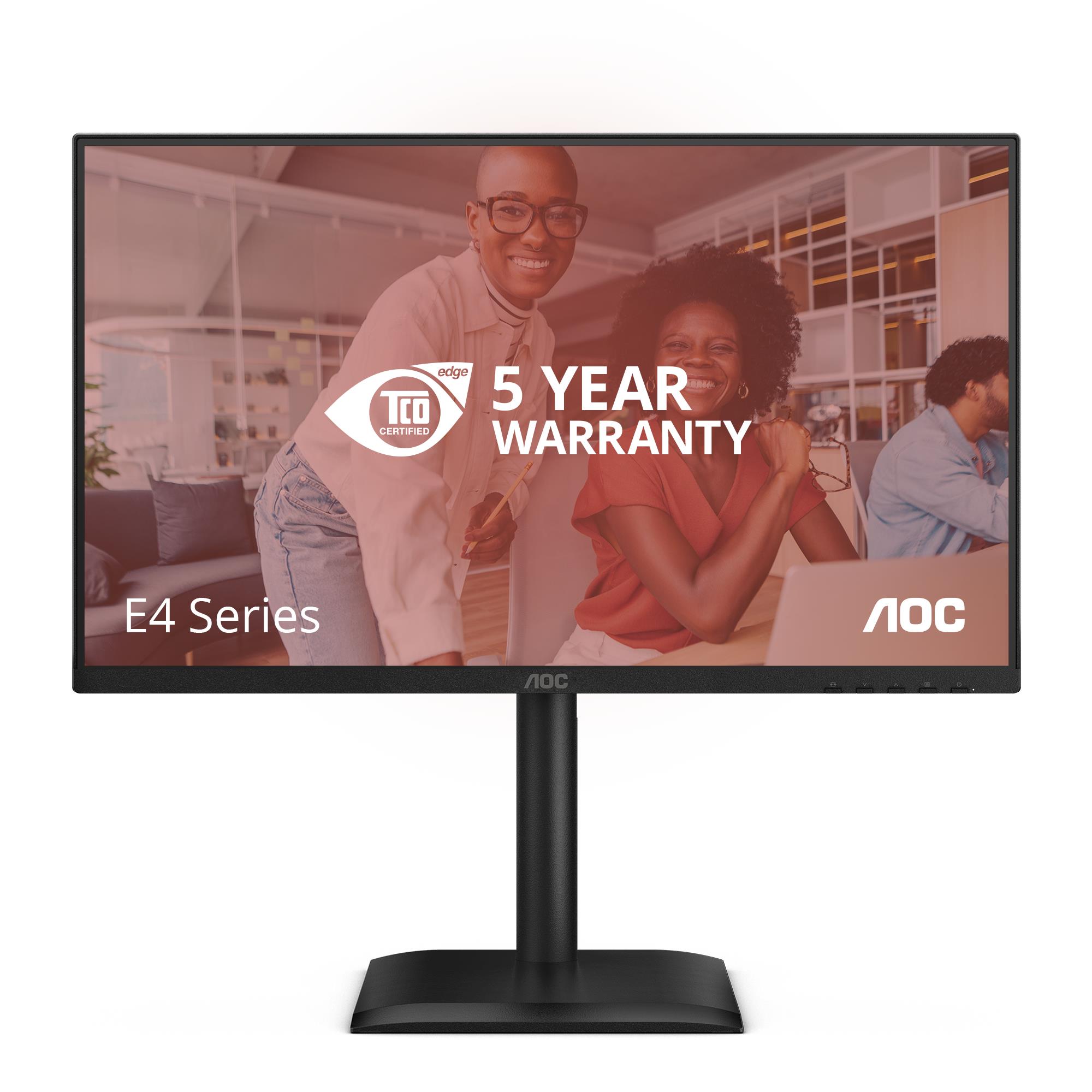 d8482d5e-8375-49d3-a676-e3f01fc44d18 LCD Monitor AOC 60.5 cm (23.8") 1920 x 1080 pixels Full HD Native aspect ratio 16:9 LED Flat 24E4U