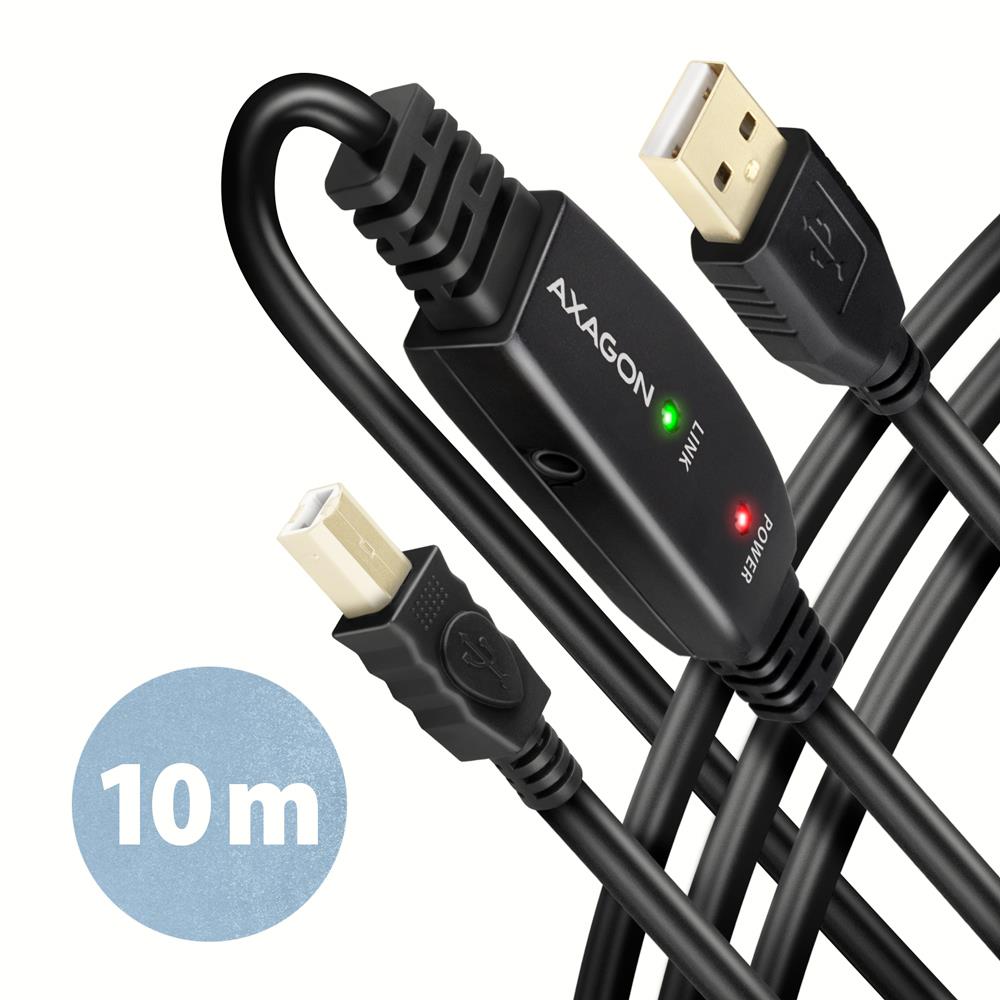 d859b805-2087-49e5-bd83-5adac8e534d3 USB 2.0 A-M/B-M aktyvus kabelis, 10 m ilgio