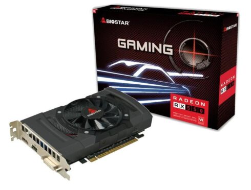 Vaizdo plokštė BIOSTAR AMD Radeon RX 550 su 4 GB GDDR5 ir 128 bitų magistrale