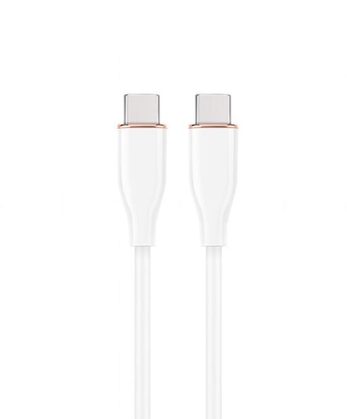 USB-C laidas 1.5 m, Premium, baltas, Power Delivery