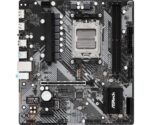 ASROCK B650M-H/M.2+ motininė plokštė, viršutinė perspektyva su jungtimis