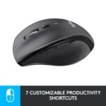 Pelė Logitech M705, dešiniarankiams, matoma iš šono