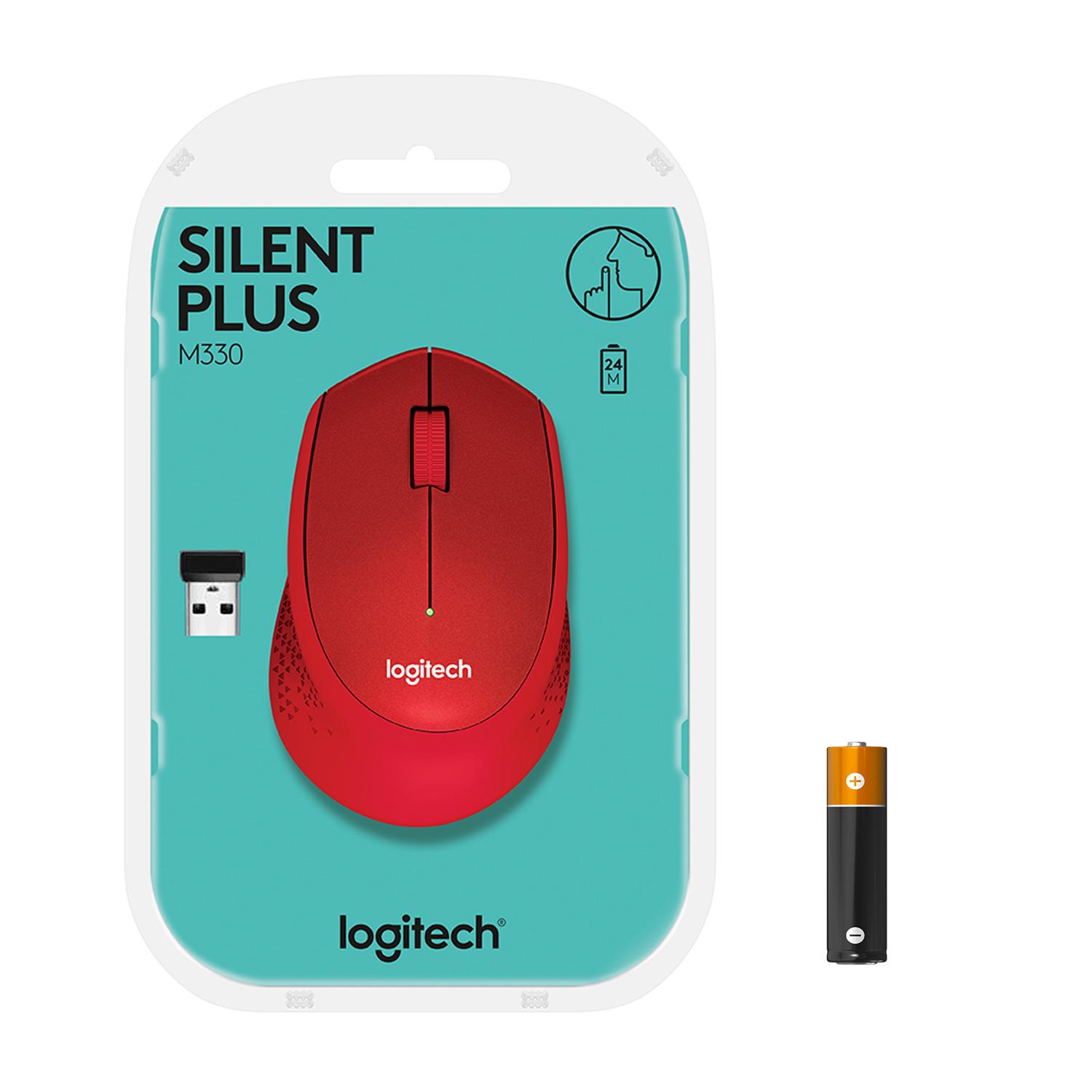dae39399-6363-4400-ac06-c8be5c748960 MOUSE USB OPTICAL WRL M330/SILENT RED 910-004911 LOGITECH