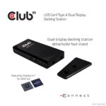 Dokų stotelė CSV-3242HD su matomais USB ir Ethernet prievadais