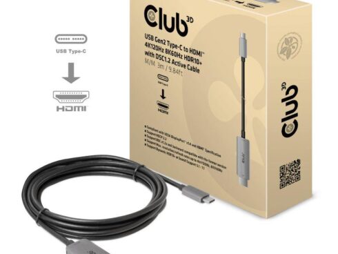 CABLE USB-C TO HDMI 3M/M/M CAC-1587 CLUB3D