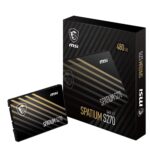 SSD MSI SPATIUM S270 480GB SATA 3D NAND Write speed 450 MBytes/sec Read speed 500 MBytes/sec 2,5" TBW 250 TB MTBF 2000000 hours S78-440E350-P83