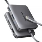 I/O HUB USB-C 5IN1 HMC-5HL su 5 prievadais ir 5Gbps greičiu