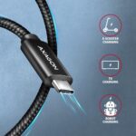 CABLE USB-C TO USB-C 2.5M 240W/BRAID BLK BUCM2-CM25AB AXAGON