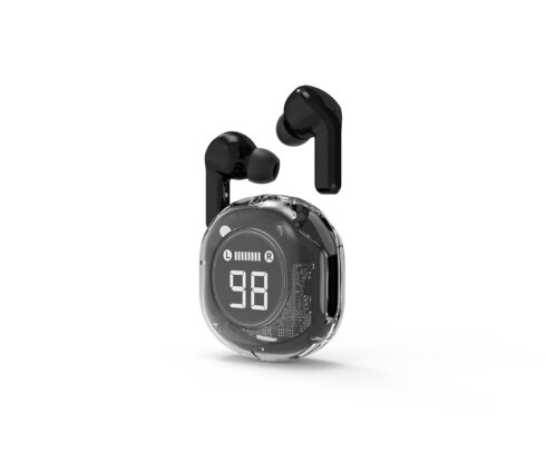 Bluetooth ausinės TWST-01-BK su iki 7 valandų klausymosi laiku