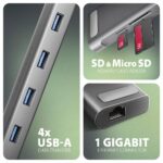 NB ACC DOCKING STATION/9IN1 HMC-10HLS AXAGON
