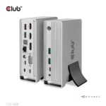Dokas Club 3D CSV-1568, vaizdas iš šono, rodo jungčių išdėstymą