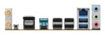Motininė plokštė ASROCK B850M PRO-A WIFI, šoninis vaizdas su prievadų išdėstymu