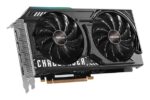 Vaizdo plokštė ASROCK Intel Arc B570 su metaliniu galiniu dangteliu