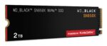 SSD WESTERN DIGITAL Black SN850X 2TB M.2 PCIE NVMe Write speed 6600 MBytes/sec Read speed 7300 MBytes/sec 2.38mm TBW 1200 TB WDS200T2X0E