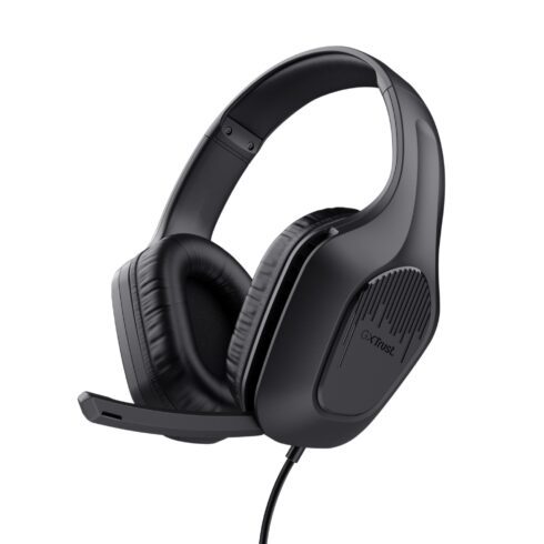 Ausinės GXT415 Zirox juodos, lengvas dizainas 244 g