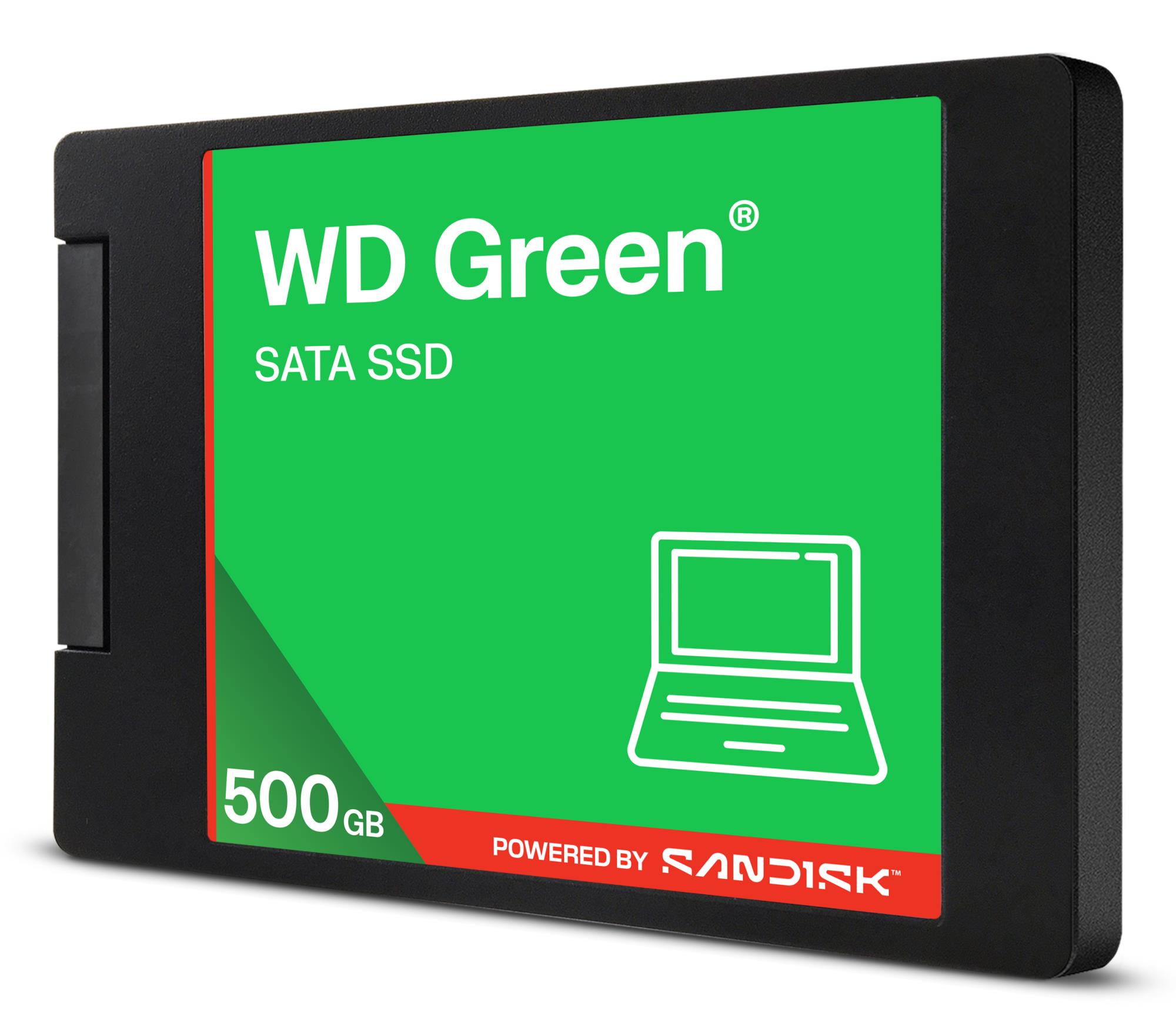 e4344ad7-520d-459a-8f80-4b1f3e9f37d8 SSD WESTERN DIGITAL Green 500GB 3D NAND Read speed 545 MBytes/sec 2,5" MTBF 2000000 hours WDS500G5G0A