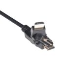 HDMI kabelis CAC-1360 su matiniu paviršiumi ir sujungimo detalėmis