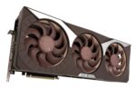 Vaizdo plokštė ASUS NVIDIA GeForce RTX 5080, šoninis vaizdas su jungtimis