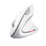 Verto belaidė ergonominė pelė, balta, su USB jungtimi