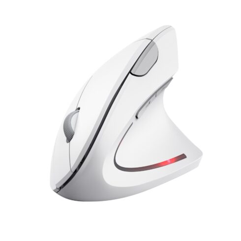Verto belaidė ergonominė pelė, balta, su USB jungtimi
