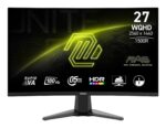 LCD monitor MSI MAG 27CQ6F su 2560 x 1440 pikselių raiška