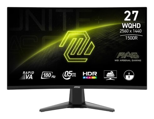 LCD monitor MSI MAG 27CQ6F su 2560 x 1440 pikselių raiška