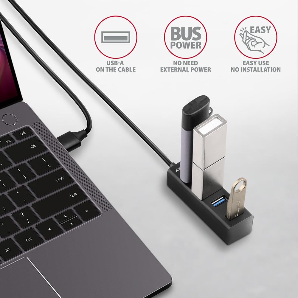 e6a840c7-27d5-440b-afa5-ca344409540f I/O HUB USB3.2 4PORT MINI/1.2M HUE-M1AL AXAGON