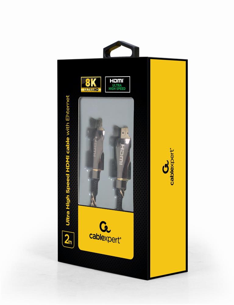 e739c535-e797-4b54-8d5e-bfce77f57e94 HDMI laidas 2M su metaliniais jungtimis, matomas iš šono