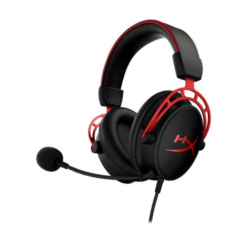 Ausinės HyperX Cloud Alpha su raudonais akcentais