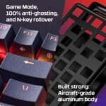 Klaviatūra HyperX Alloy Origins Core, juoda, šoninis vaizdas