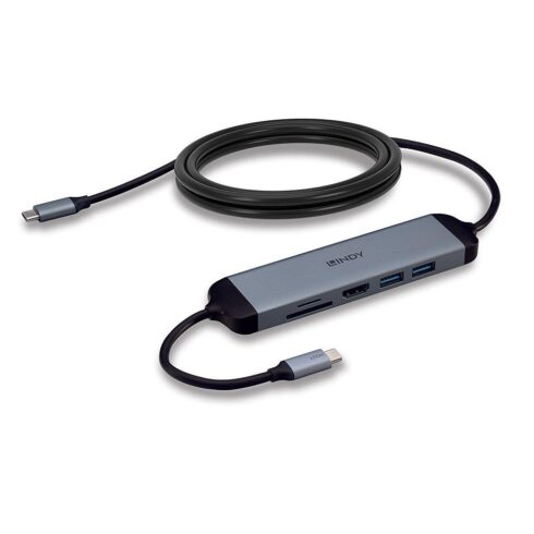 I/O dokų stotis Lindy DST-Micro 140 su 4K HDMI ir 60W PD 3.0