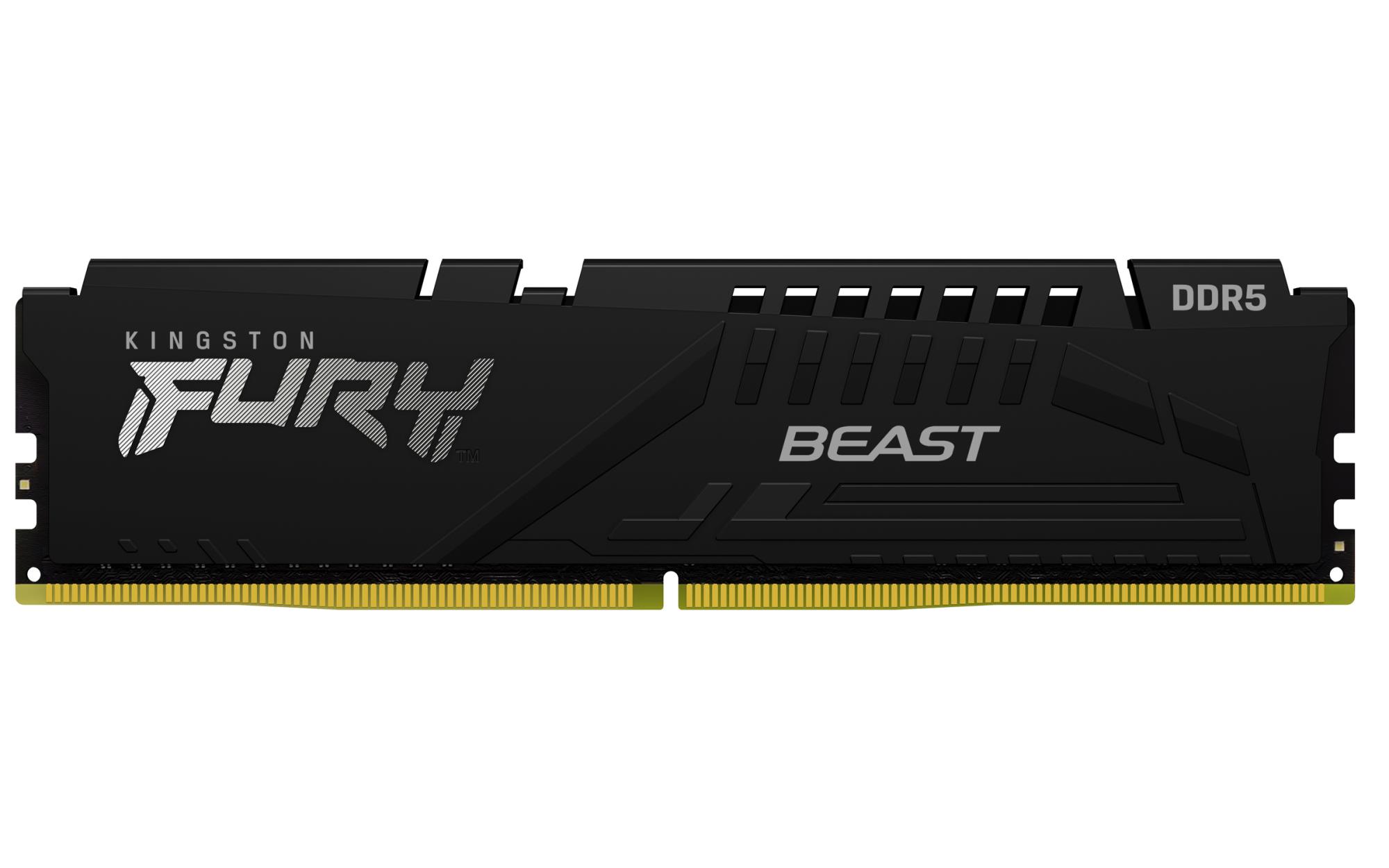eaa93ebc-1585-4dbd-b357-4760fc0c3dc4 Atminties DIMM 64GB DDR5-6000 iš arti, rodo 288-pin jungtis
