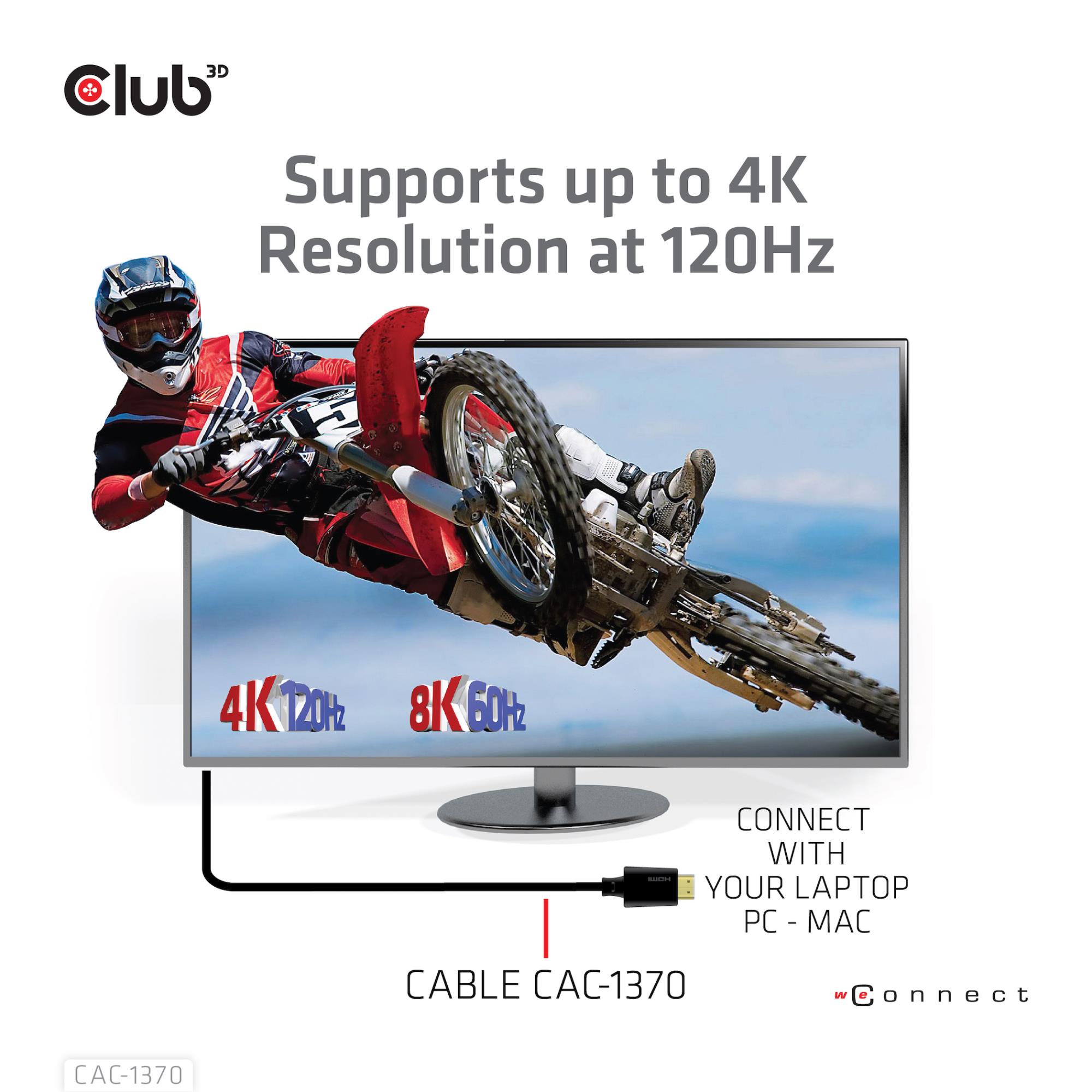 ebf094d4-4c79-4be4-a967-c92caabb2f05 CABLE HDMI TO HDMI 1.5M/M/M CAC-1370 CLUB3D