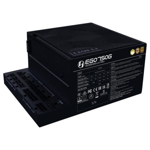 Maitinimo blokas LIAN LI EDGE GOLD 750 su 750 W ir 80 PLUS GOLD efektyvumu