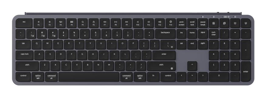 ec7c34f3-0036-4569-a483-6c807ca78cbe Keychron B6 Pro klaviatūra su 1,200 valandų baterija, pilka