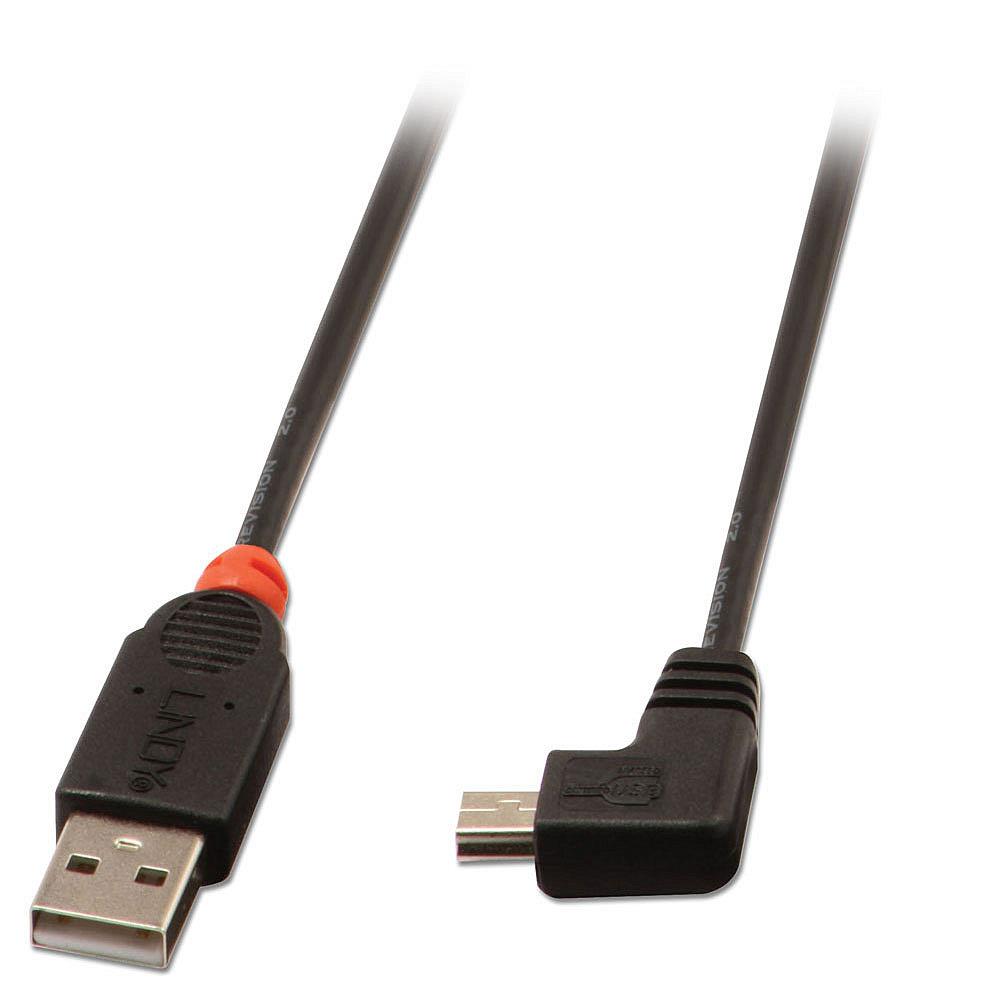ed1b66ad-4a61-477d-91df-70b4b560bebd USB 2.0 A į Mini-B 0.5m laidas su 90 laipsnių kampu