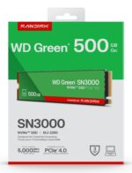 SSD WESTERN DIGITAL Green 500GB M.2 PCIe Gen4 NVMe Write speed 4100 MBytes/sec Read speed 5000 MBytes/sec 2.3mm TBW 100 TB WDS500G4G0E