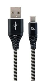 USB-C į USB2 laidas, 2 m, juodas/baltas