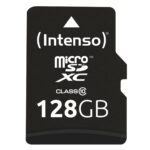 Intenso 128GB micro SDXC kortelė su C10 greičiu ir adapteriu