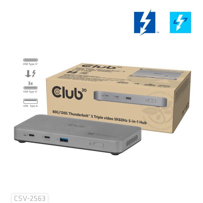 f25e3b66-8607-4a1c-b266-88c1bc369984-1 I/O HUB THUNDERBOLT 5IN1/180W CSV-2563 su matomu prievadų išdėstymu